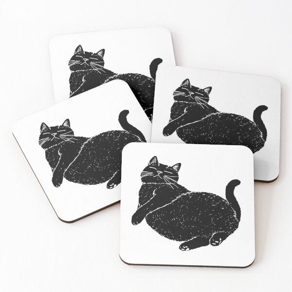 Item preview, Relaxed Black Cat Bliss designed and sold by JollyCritters.