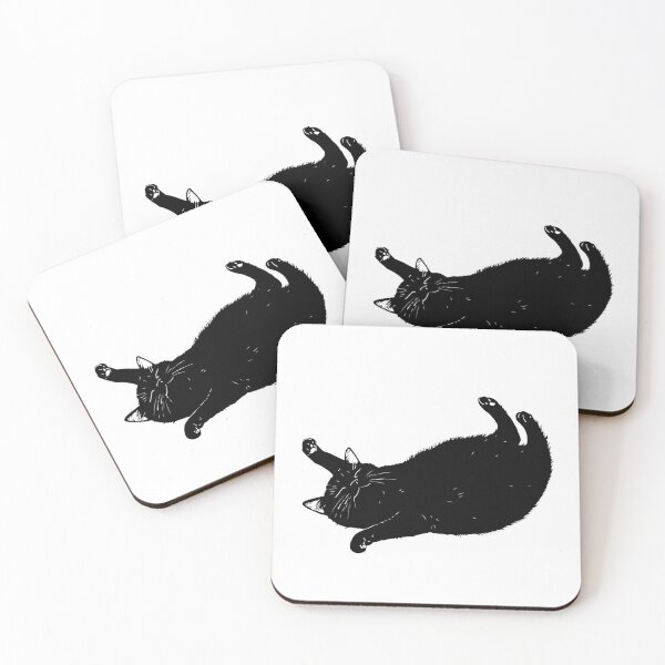 Item preview, Relaxed Black Cat Bliss designed and sold by JollyCritters.
