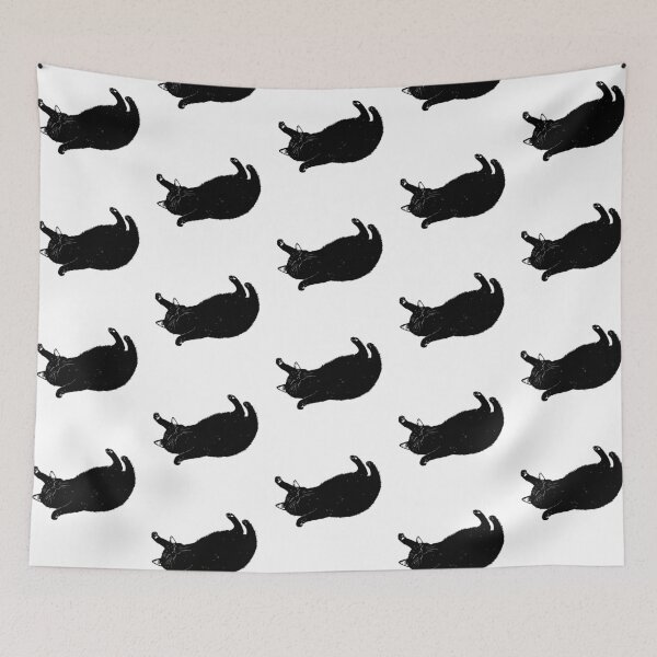 Item preview, Relaxed Black Cat Bliss designed and sold by JollyCritters.