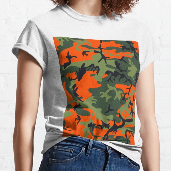 Momme and More Womens Top | Green Camouflage Shirt