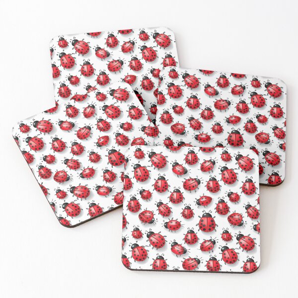 Item preview, Lucky Ladybug Seamless Pattern designed and sold by LianaCreates.