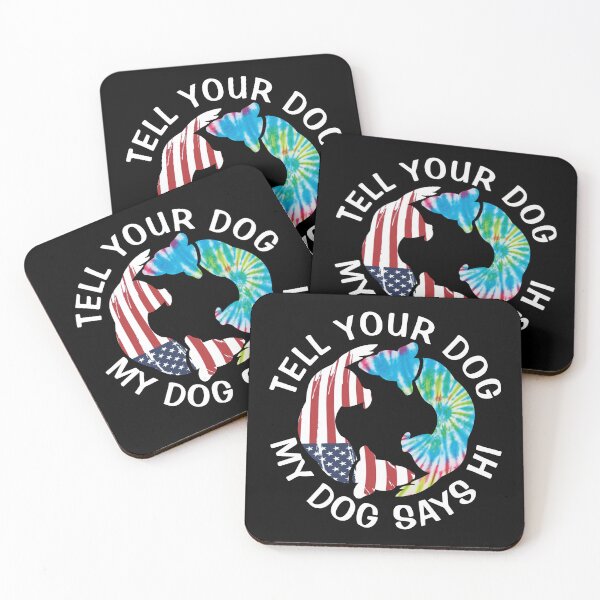 Item preview, Tell Your Dog My Dog Says Hi | Sniffing Puppers | NickerStickers® on Redbubble designed and sold by NickerStickers.
