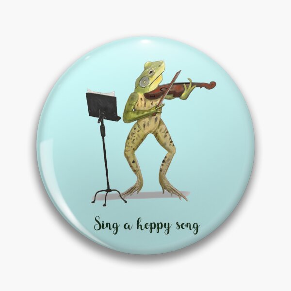 Item preview, Frog Playing Violin designed and sold by Paint-Feathers.