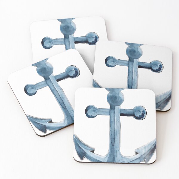 Item preview, Blue Watercolor Anchor designed and sold by lilymanning14.