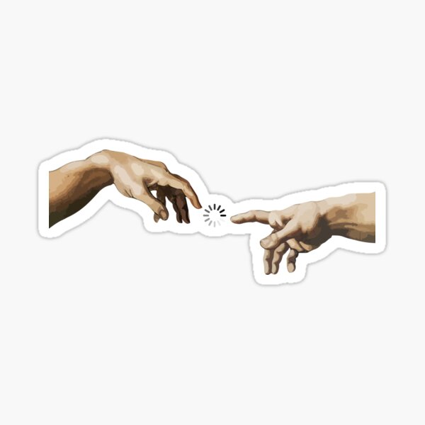 Hands of God Sticker