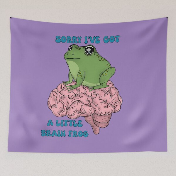 Item preview, Sorry I’ve got a little brain frog  designed and sold by WrensDgtDesigns.
