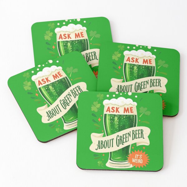 Item preview, Ask Me About Green Beer: Fun and Festive Design | Quirky Humor: Green Beer Conversation Starter designed and sold by JOY STORE 45.