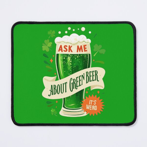Item preview, Ask Me About Green Beer: Fun and Festive Design | Quirky Humor: Green Beer Conversation Starter designed and sold by JOY STORE 45.
