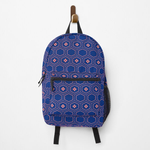 Item preview, Red and Blue Kikko Pattern – Traditional Japanese Geometric designed and sold by Molly's Bold Brush.