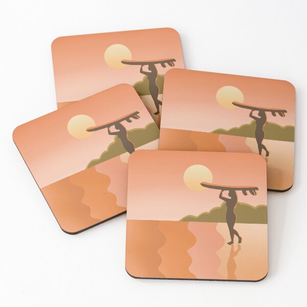 Item preview, Palm Beach surfer girl  designed and sold by palmandpaper.