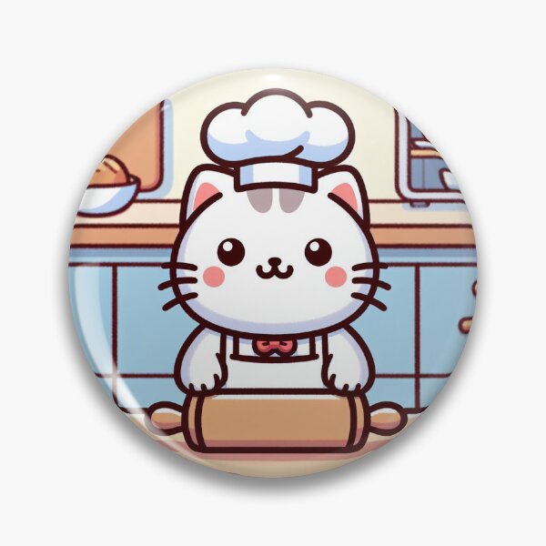 Item preview, Baker cat designed and sold by FrankiesArt95.