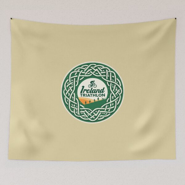 Item preview, Ireland Triathlon – Swim, Bike, Run with Irish Pride" designed and sold by Triathlongram.
