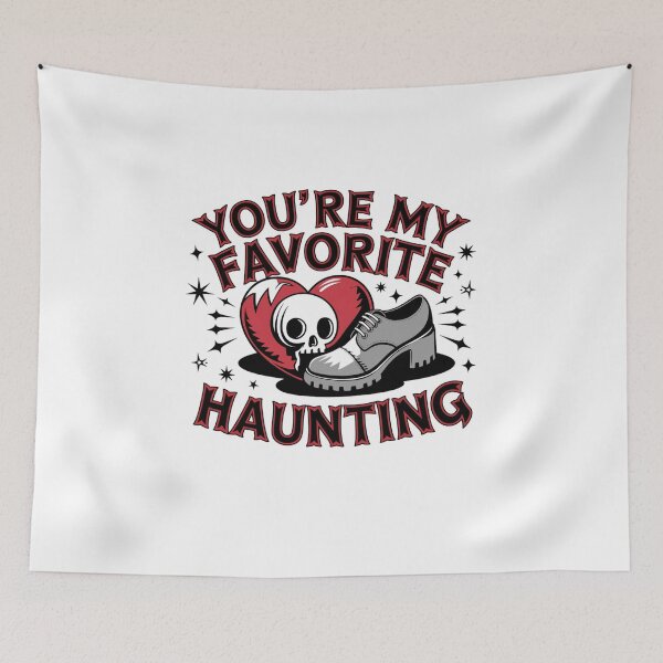 Item preview, You're My Favorite Haunting Big Shoe Design - Goth Valentines Design designed and sold by Peter Stawicki.