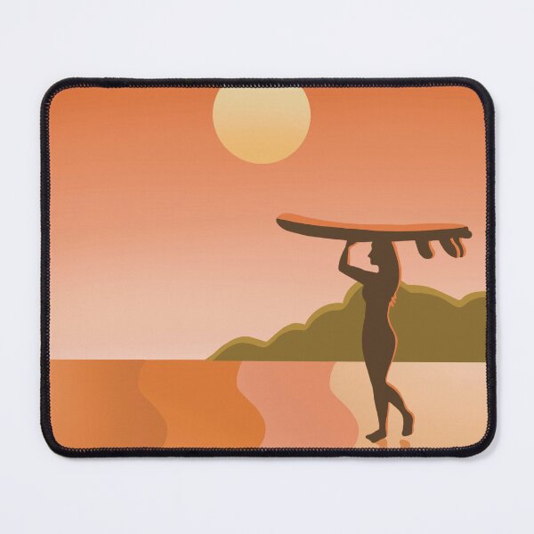 Item preview, Sunrise surf girl designed and sold by palmandpaper.