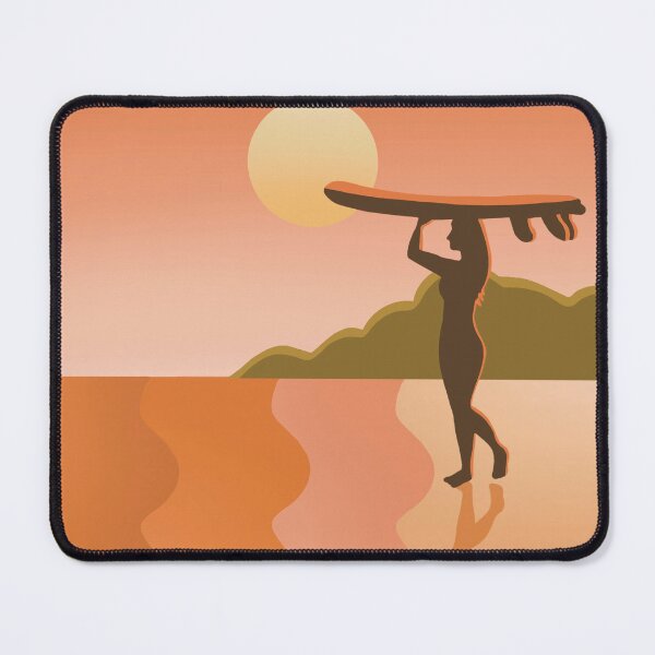 Item preview, Palm Beach surf girl designed and sold by palmandpaper.