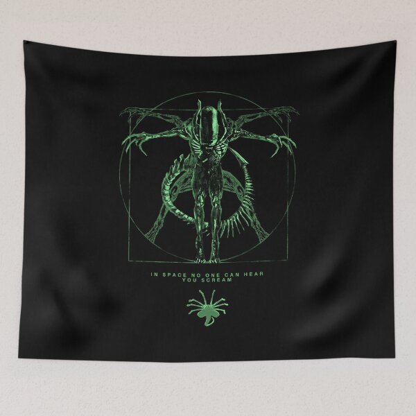 Item preview, Alien Xenomorph Vitruvian Man - Fan Art designed and sold by trentnin.