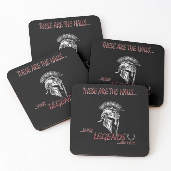 Item preview, THESE ARE THE HALLS...WHERE...LEGENDS ARE MADE / SPARTAN WORK OUT WEAR designed and sold by MK-GRAPHICS2020.