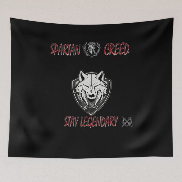 Item preview, SPARTAN CREED: STAY LEGENDARY , WORK OUT, GYM WEAR designed and sold by MK-GRAPHICS2020.