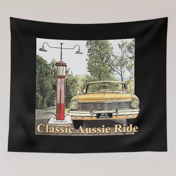 Item preview, Holden EH S4 Bathurst Special – Classic Aussie Automotive Icon over Black Background designed and sold by Michael van der Hoorn.