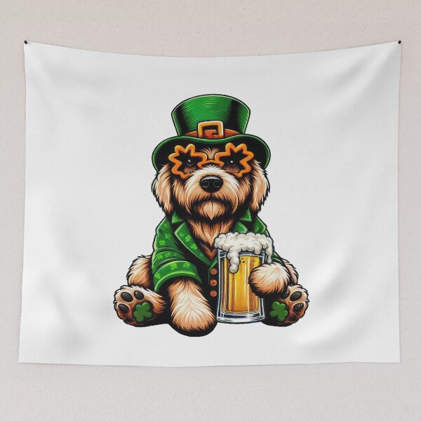 Item preview, Labradoodle Dog St Patrick's Day designed and sold by doodIllustrate.