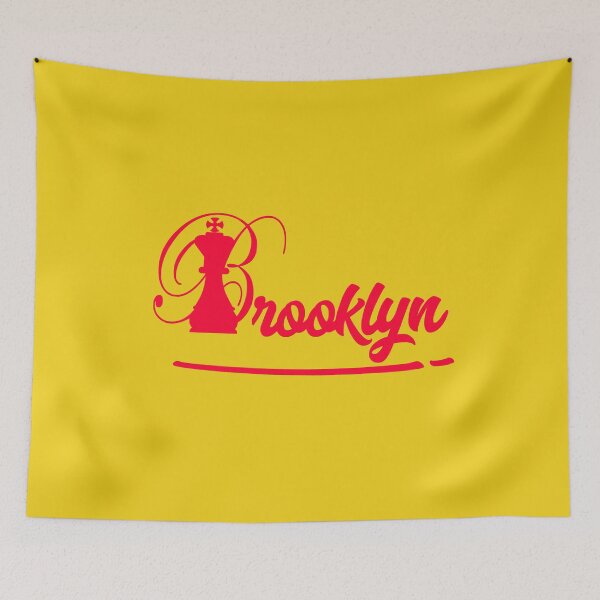 Item preview, Brooklyn red Lettering designed and sold by BeBlunt.