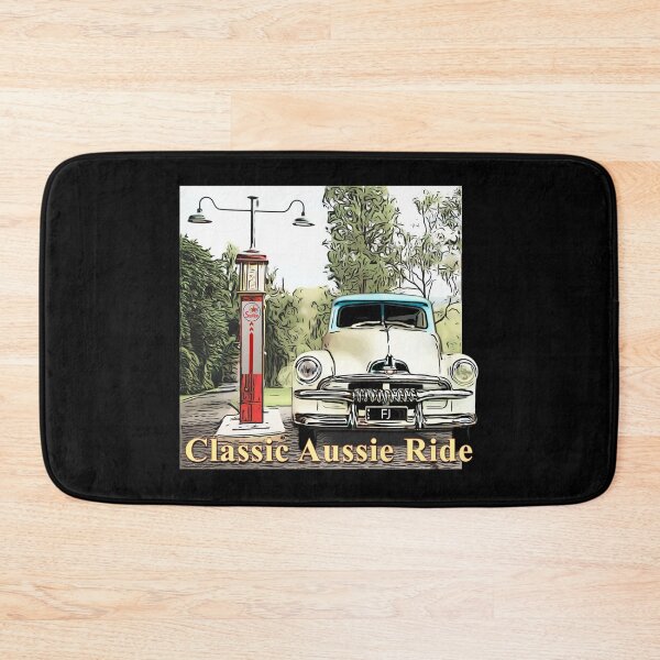 Item preview, Classic Aussie Ride – FJ Holden Nostalgia at Its Best! over Black Background designed and sold by Michael van der Hoorn.
