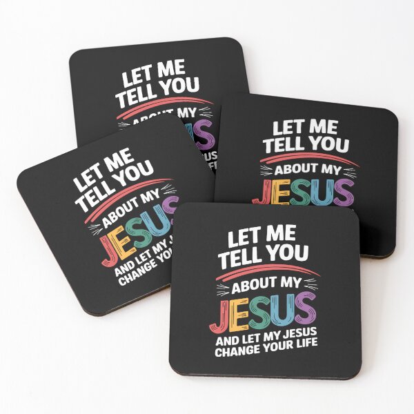 Item preview, "Let Me Tell You About My Jesus" Inspirational Faith Design designed and sold by Karsten Stier.