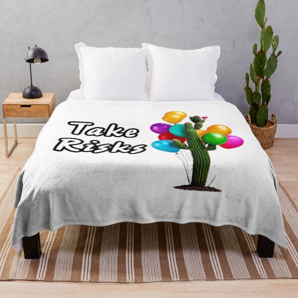 Item preview, Take Risks - Balloons and Cactus quote 2 designed and sold by Tom-Johnson.