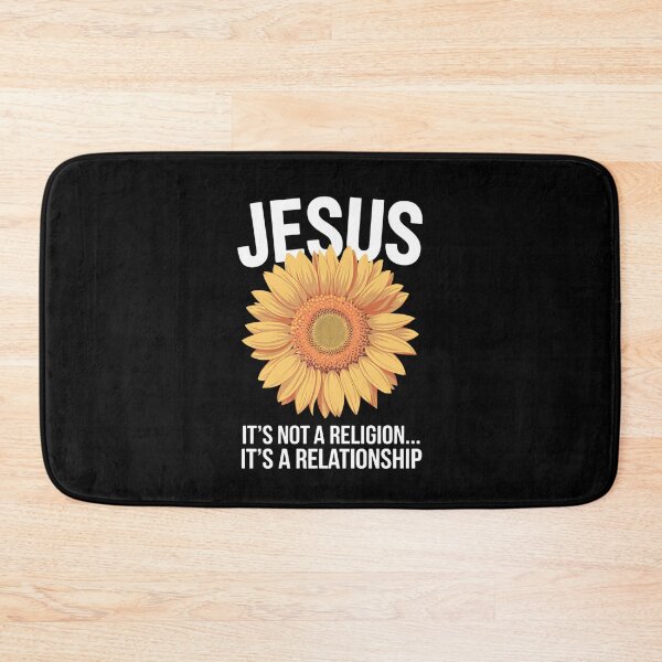 Item preview, "Jesus: It's Not a Religion, It's a Relationship" Sunflower Design designed and sold by Karsten Stier.
