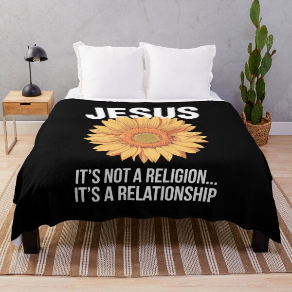Item preview, "Jesus: It's Not a Religion, It's a Relationship" Sunflower Design designed and sold by Karsten Stier.
