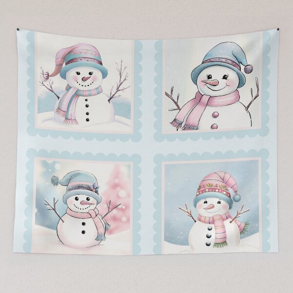 Item preview, Snowmen Stamps - 1 designed and sold by Sweet Bliss Art.