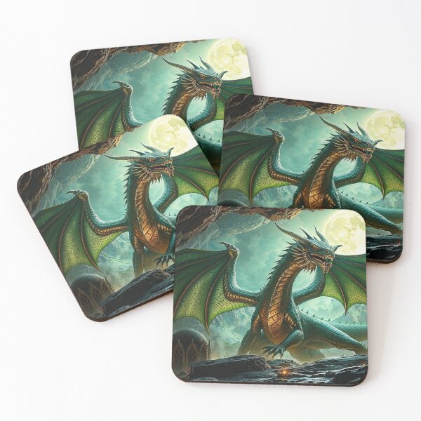 Item preview, Green Dragon and Cave designed and sold by Skye Ryan-Evans.