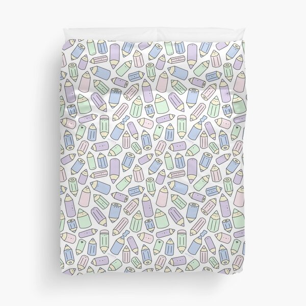 Pastel Pencil Party! Duvet Cover