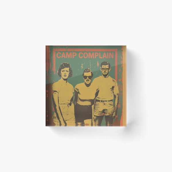Item preview, CAMP COMPLAIN: UPTIGHT SMALL TOWN TRIO, Retro Screen Print, Small Town Uptights designed and sold by AHumanInTheLoop.