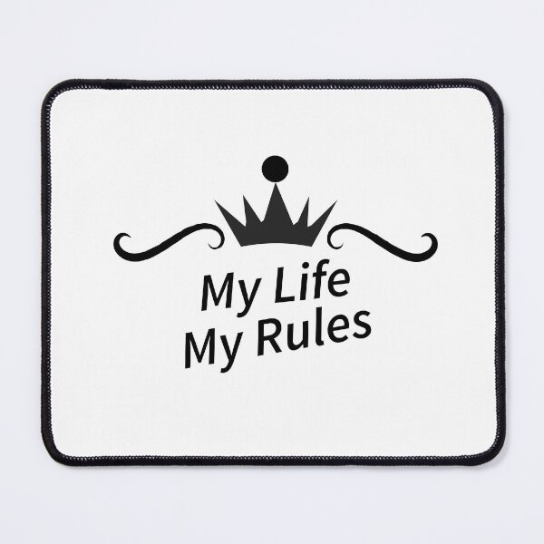 Item preview, My life, my rules typography designed and sold by T-shirtmarket99.