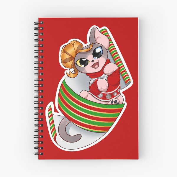 Item preview, A Christmas wrapped Sphynx Cat  designed and sold by Maythedragonlord .