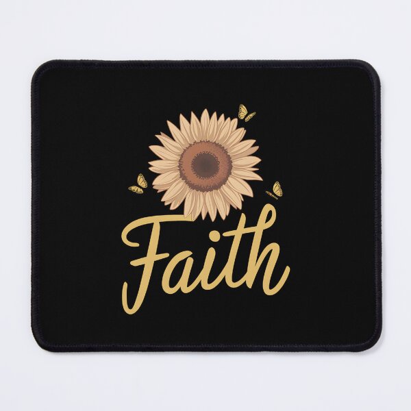 Item preview, Faith Sunflower with Butterflies Inspirational Design designed and sold by Karsten Stier.