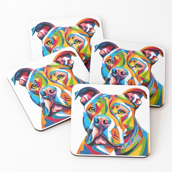 Item preview, Vibrant Modern Art Pitbull – Colorful Dog Lover's Design designed and sold by Fredster1966.