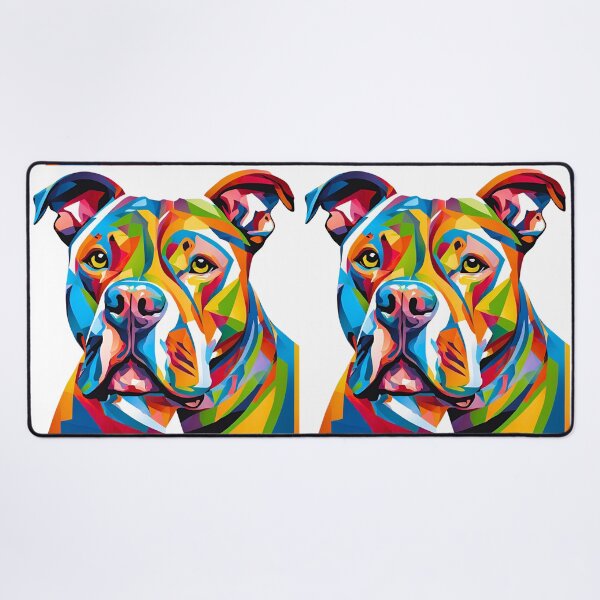 Item preview, Vibrant Modern Art Pitbull – Colorful Dog Lover's Design designed and sold by Fredster1966.