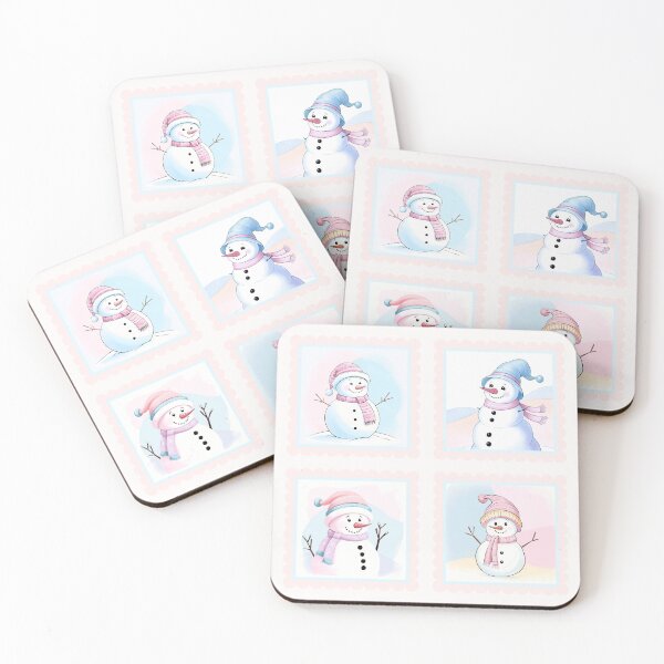 Item preview, Snowmen Stamps - 2 designed and sold by Sweet Bliss Art.