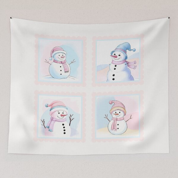 Item preview, Snowmen Stamps - 2 designed and sold by Sweet Bliss Art.