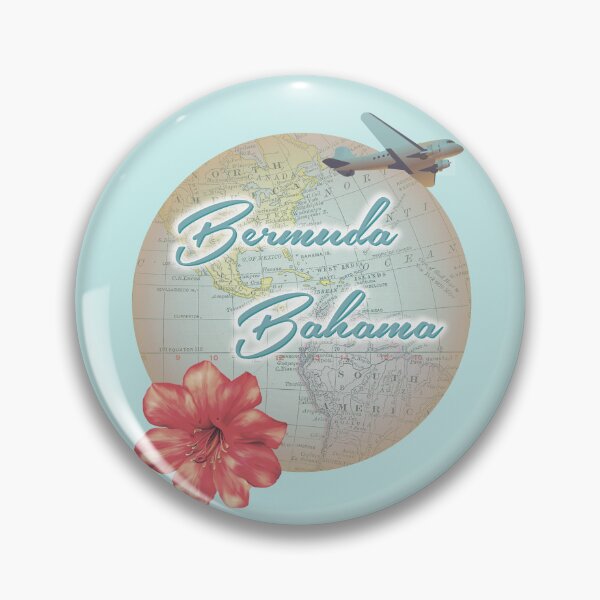 Item preview, Bermuda Bahama Beach Boys Kokomo Song Vintage Wold Map Travel designed and sold by PaintedRose.