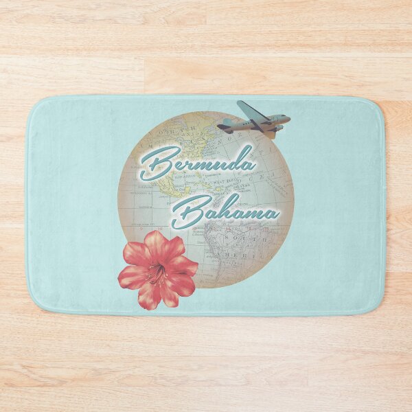Item preview, Bermuda Bahama Beach Boys Kokomo Song Vintage Wold Map Travel designed and sold by PaintedRose.