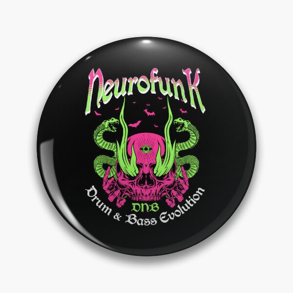 Item preview, NEUROFUNK  - Snakes & Skull (white)  designed and sold by Discothreadz.