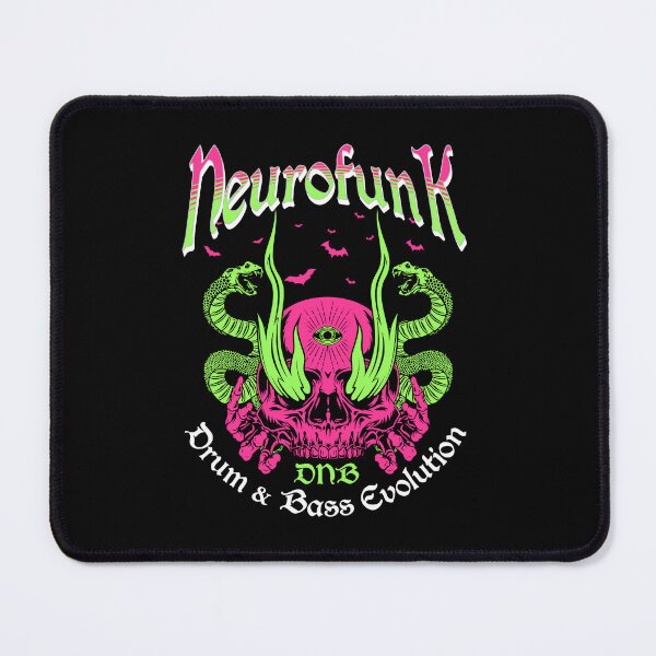 Item preview, NEUROFUNK  - Snakes & Skull (white)  designed and sold by Discothreadz.