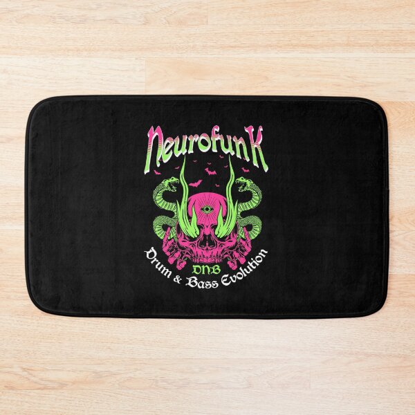 Item preview, NEUROFUNK  - Snakes & Skull (white)  designed and sold by Discothreadz.