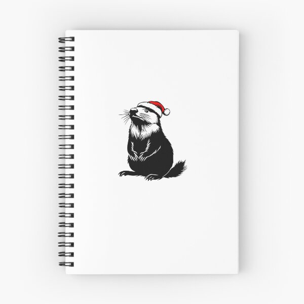 Item preview, Beaver in Santa Hat - Festive Woodland Cheer designed and sold by JollyCritters.