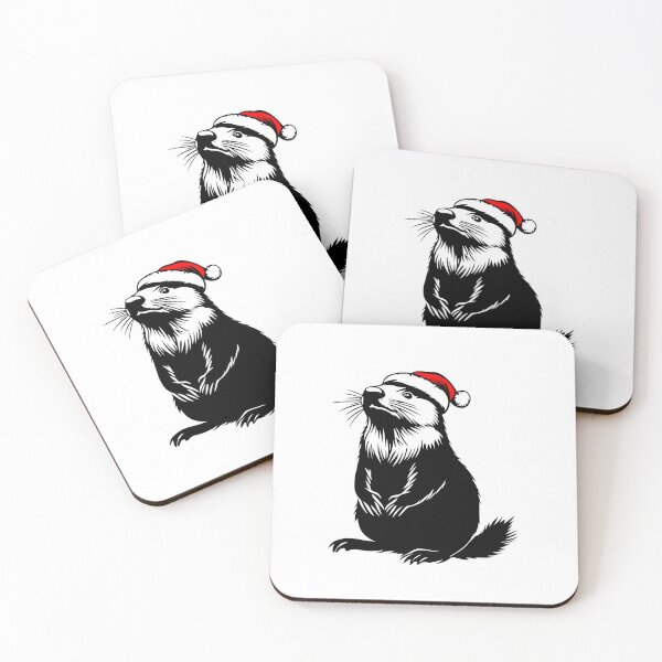 Item preview, Beaver in Santa Hat - Festive Woodland Cheer designed and sold by JollyCritters.