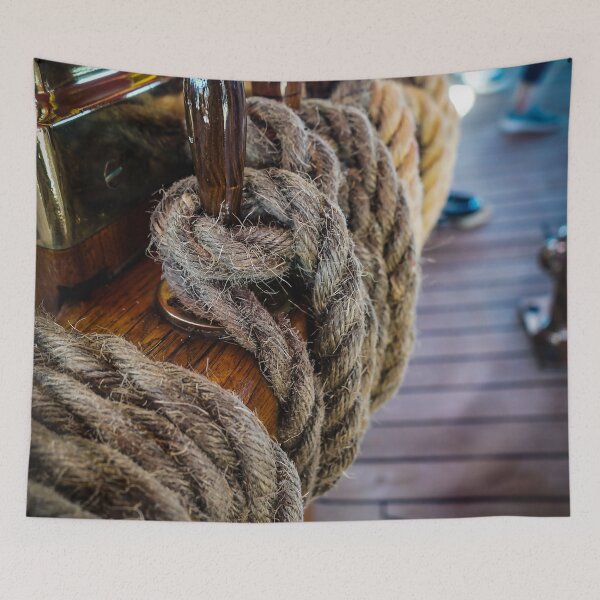 Item preview, Belay Pins, Pinrail, and Rope lines – Tall Ship Amerigo Vespucci designed and sold by Douglas E. Welch Design and Photography.
