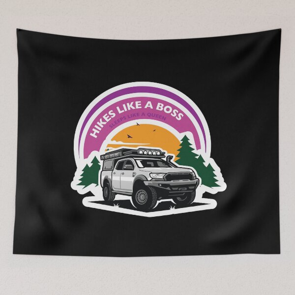 Item preview, Hikes Like A Boss. Sleeps Like A Queen. designed and sold by UPPrints.